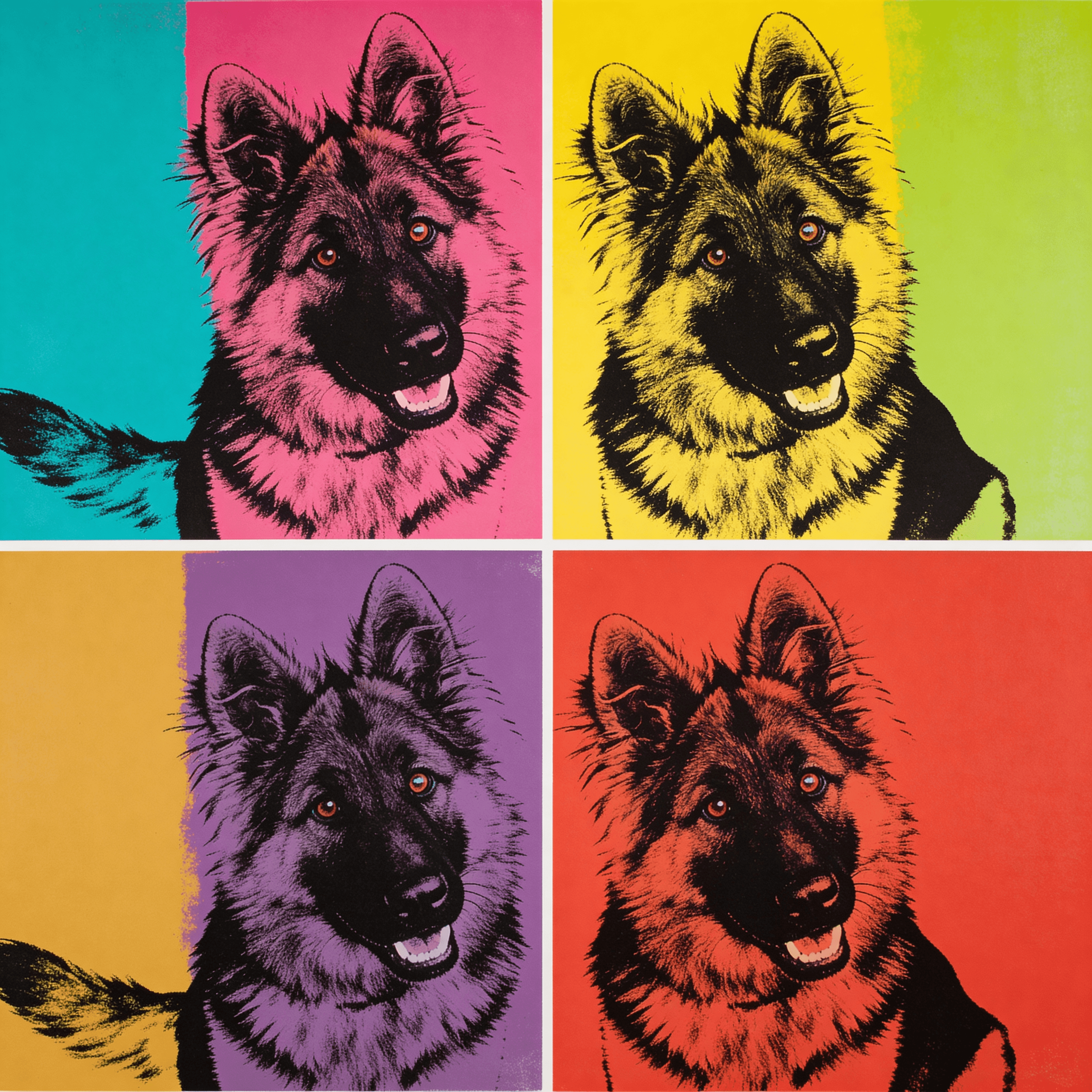 Pop Art pet portrait example