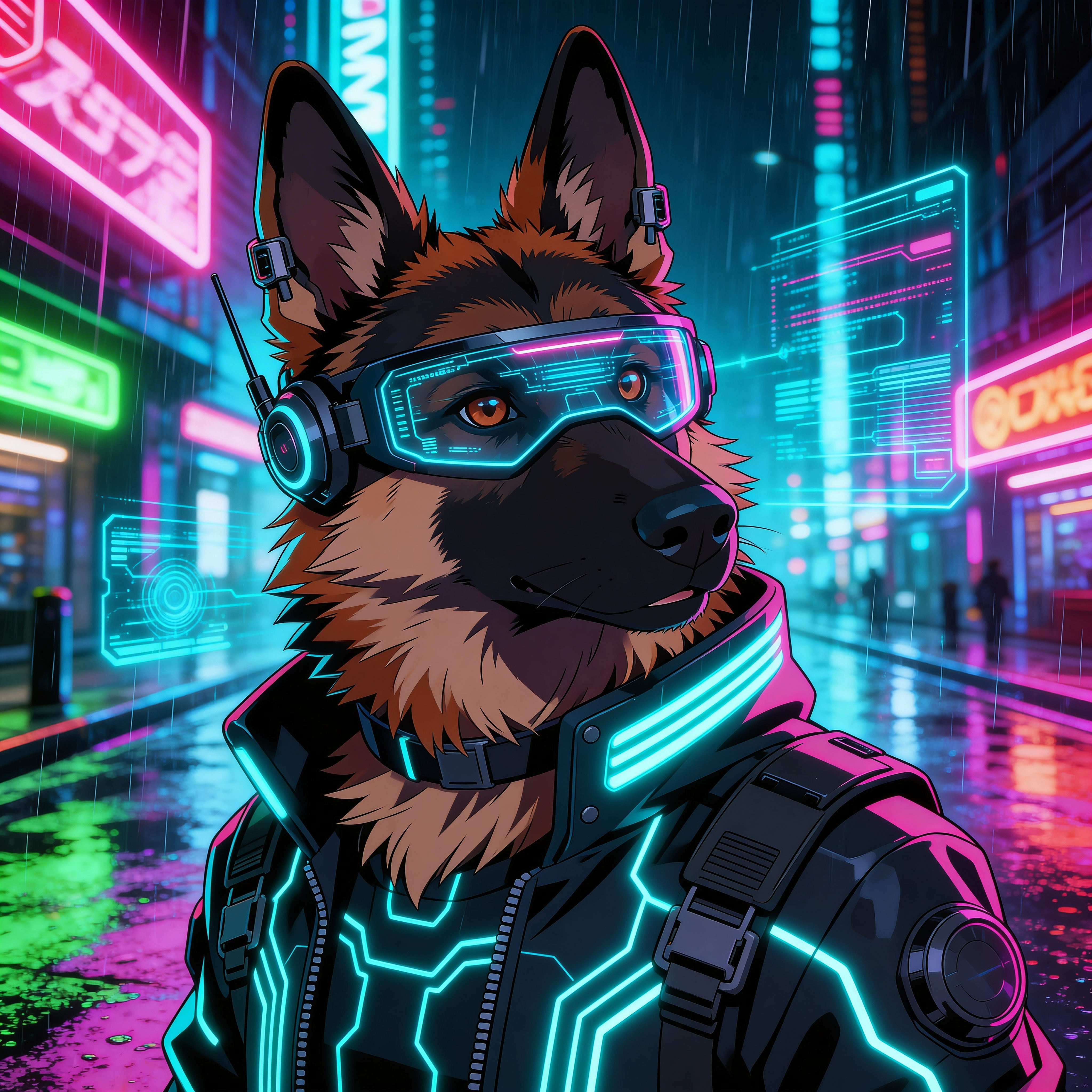 Transformed pet portrait