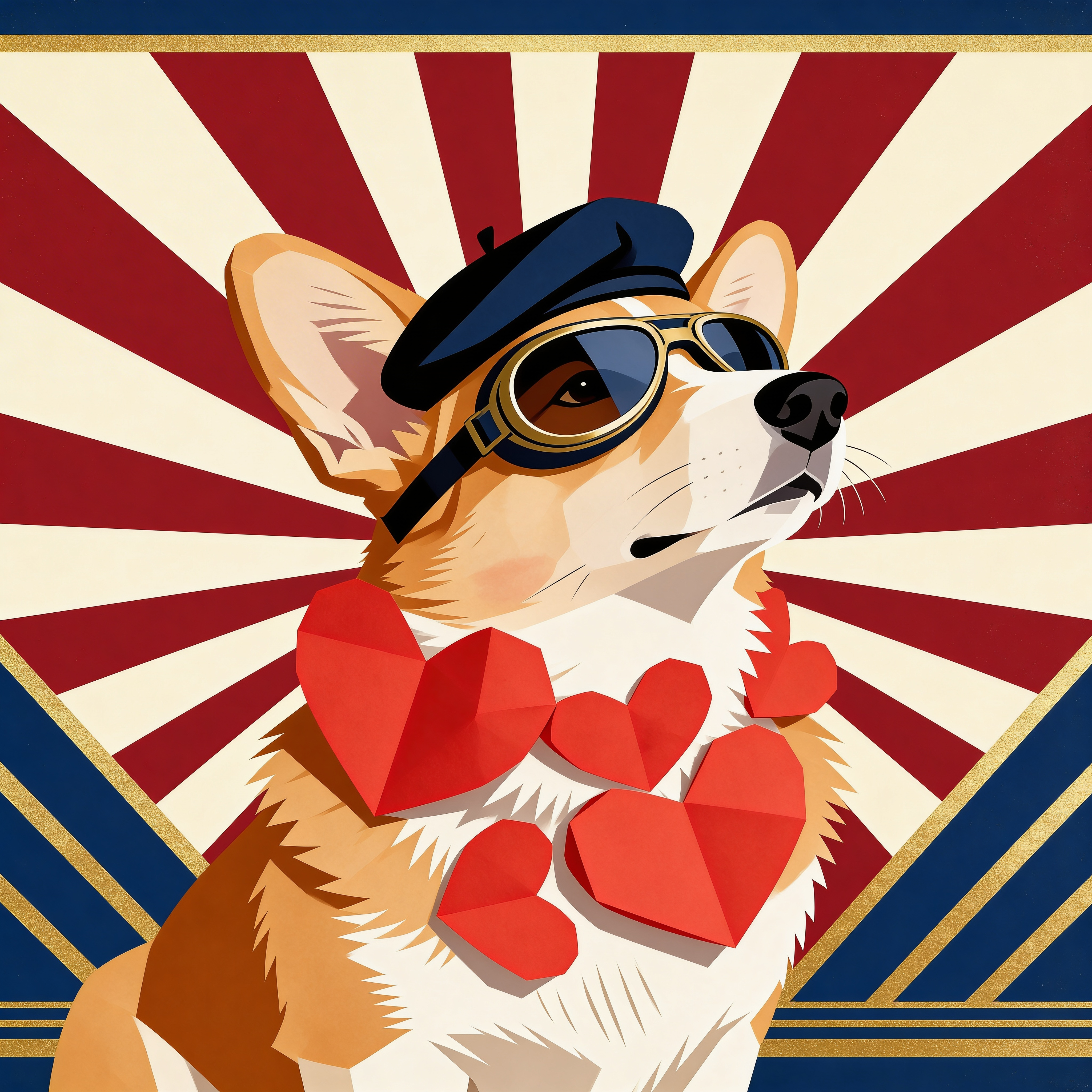 Transformed pet portrait