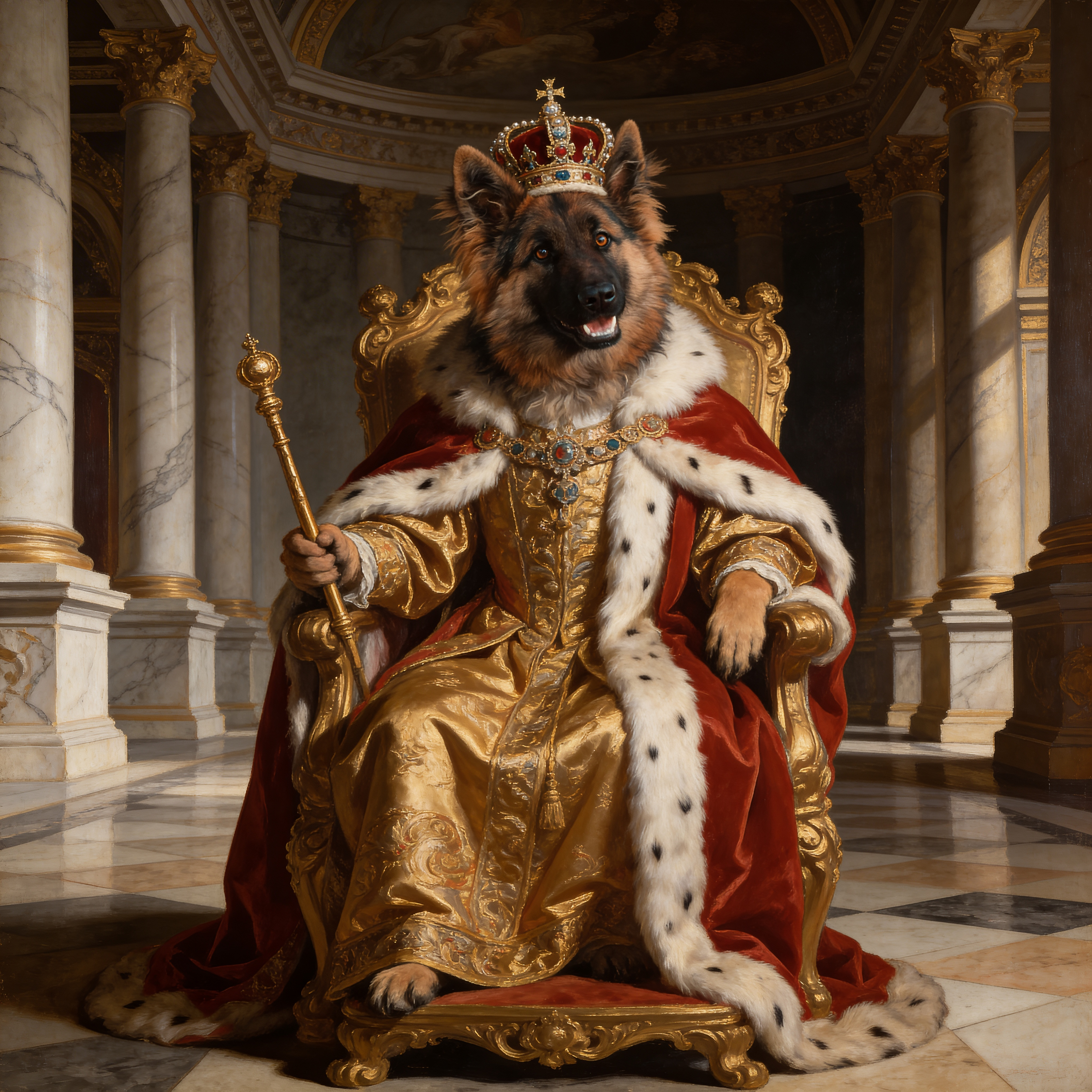 Transformed pet portrait