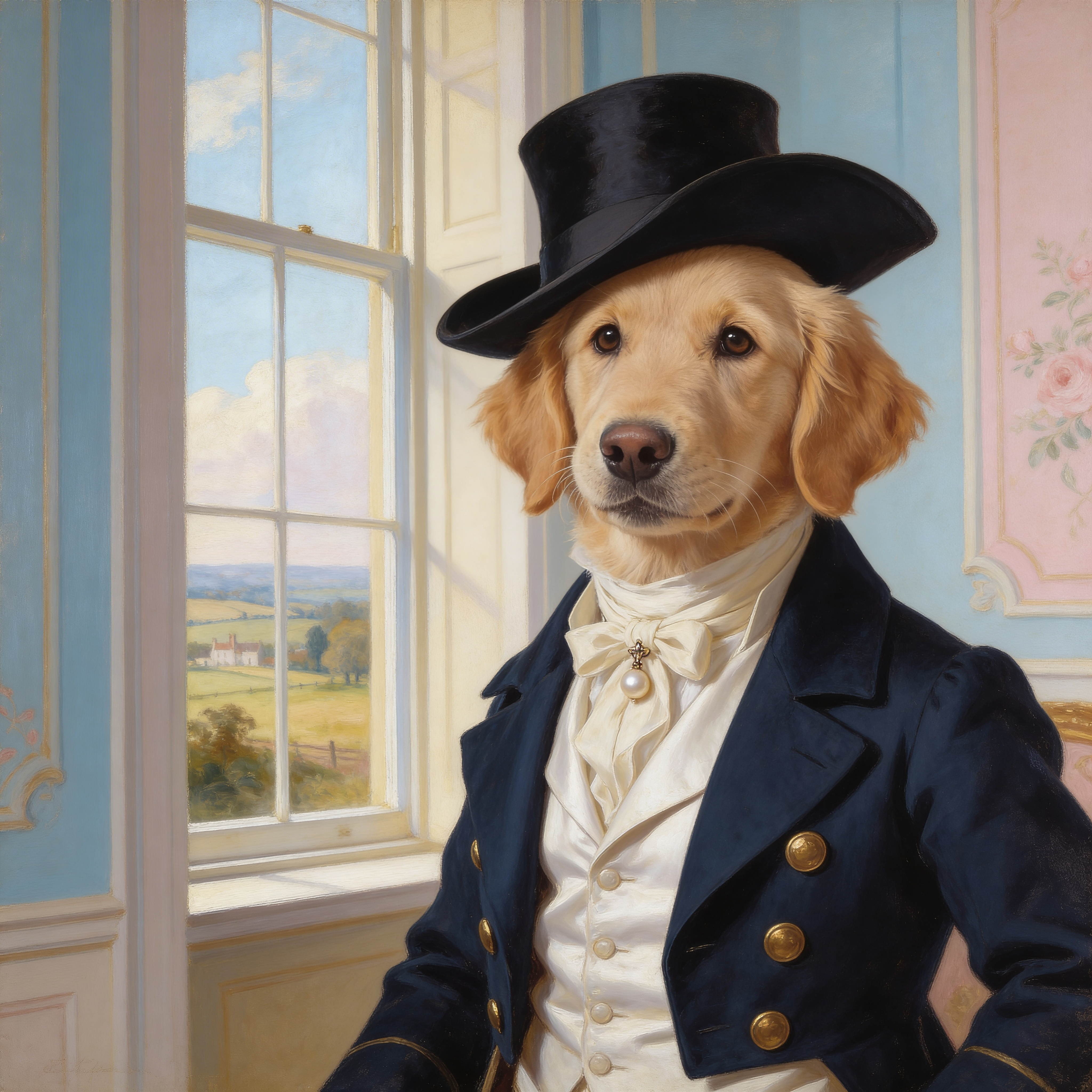 Transformed pet portrait