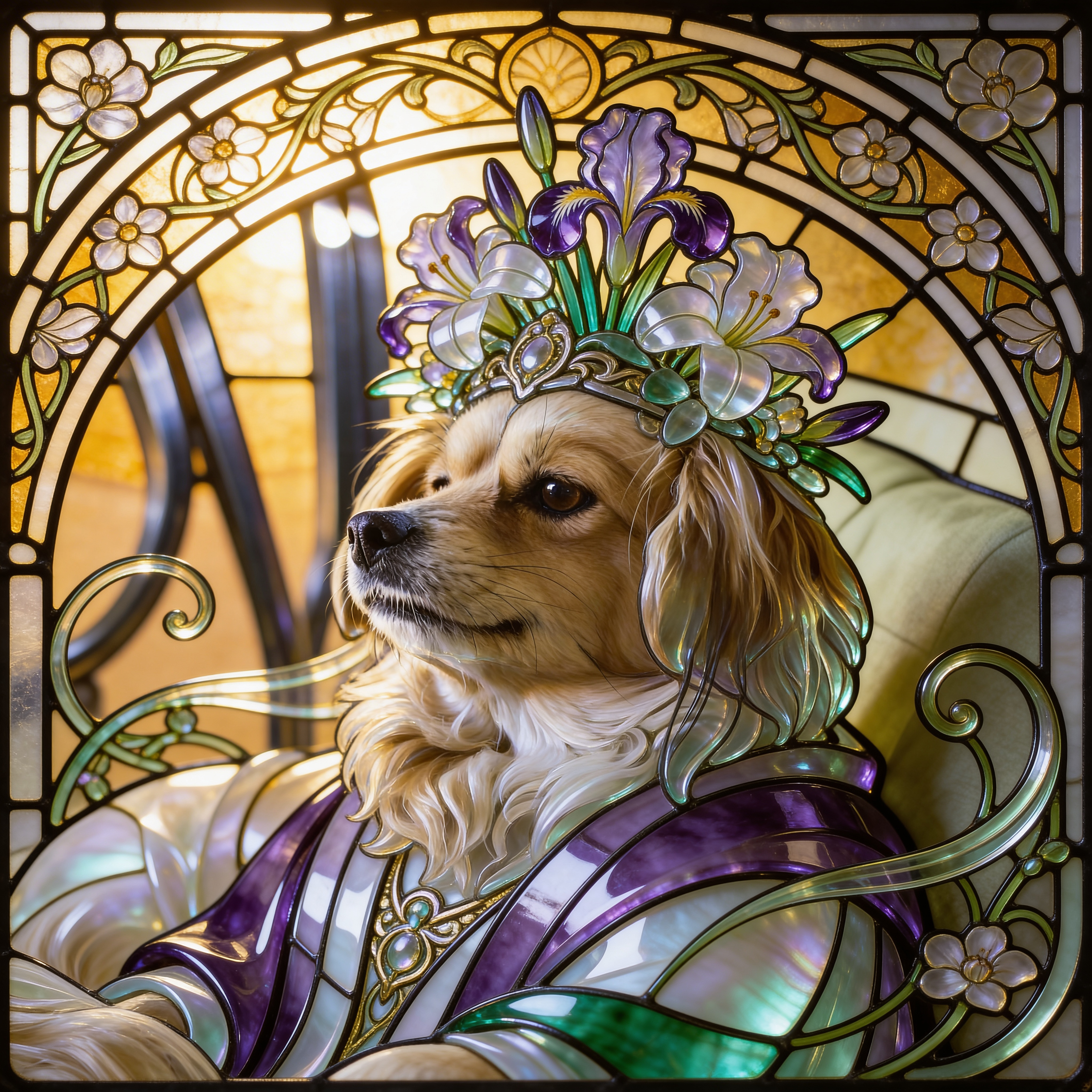 Transformed pet portrait