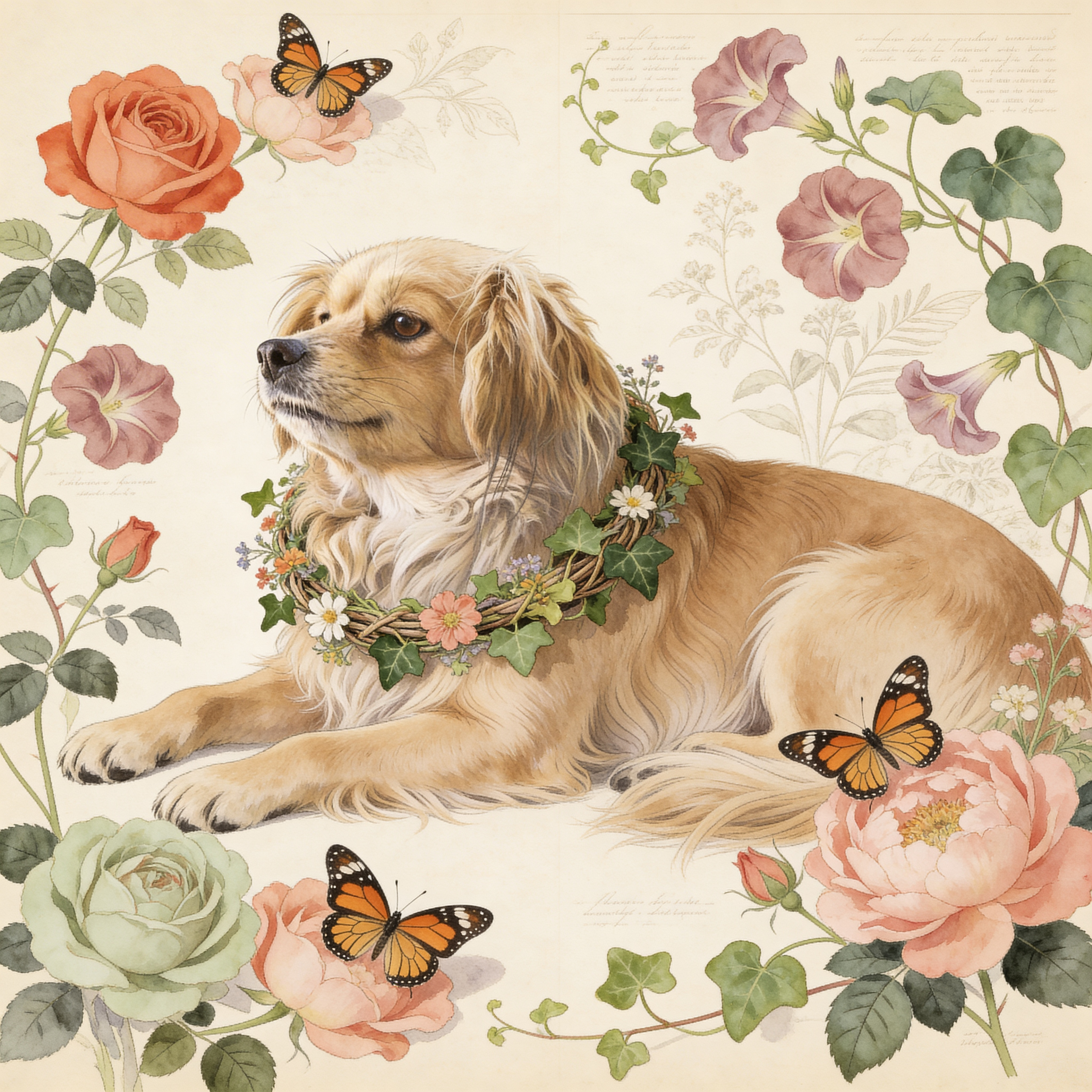 Transformed pet portrait