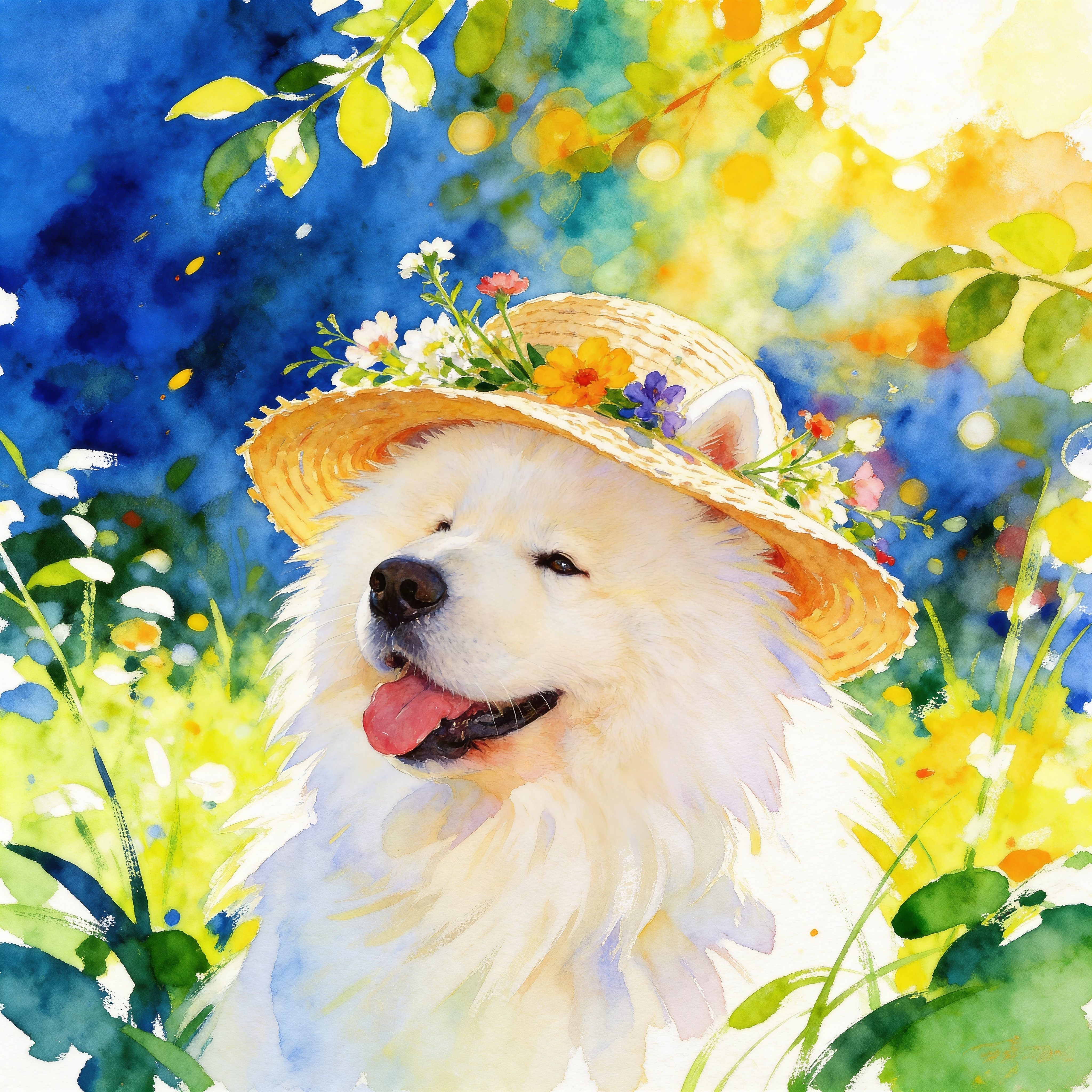 Transformed pet portrait